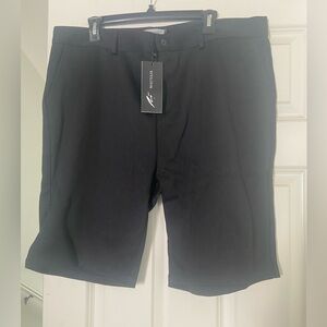 Mauvais Black Flat Front Men's Shorts